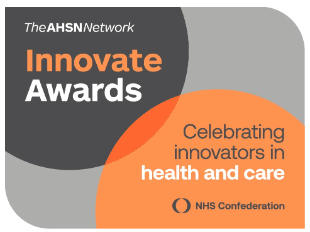 Read more about the article ELAROS and Leeds NHS Trusts win the Outstanding Collaboration with Industry award at the national AHSN Network Innovate Awards